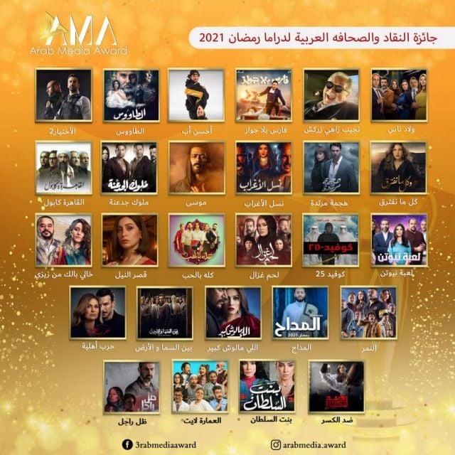 نتائج المرحلة الأولى من جوائز النقاد والصحافة العربية... هذه الأعمال مستمرة في السباق