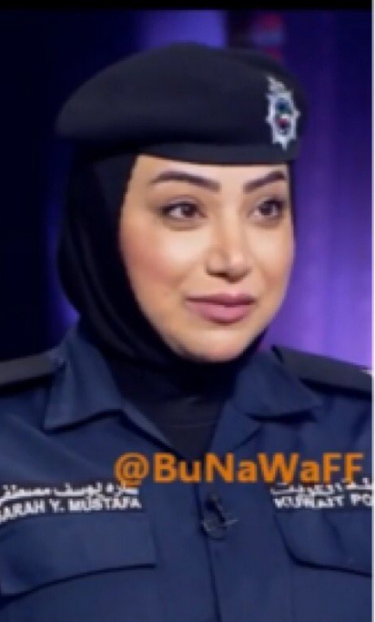 بالصور – هذه الشرطية الشابة هي ابنة مذيع كويتي شهير