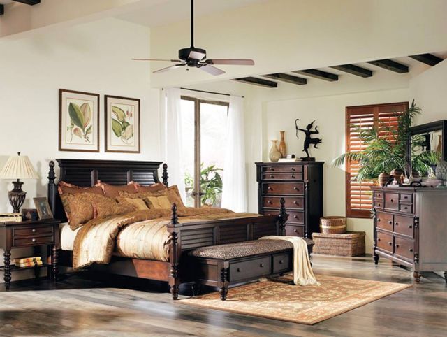 الأخشاب والنباتات تحتل غرف النوم أيضاً