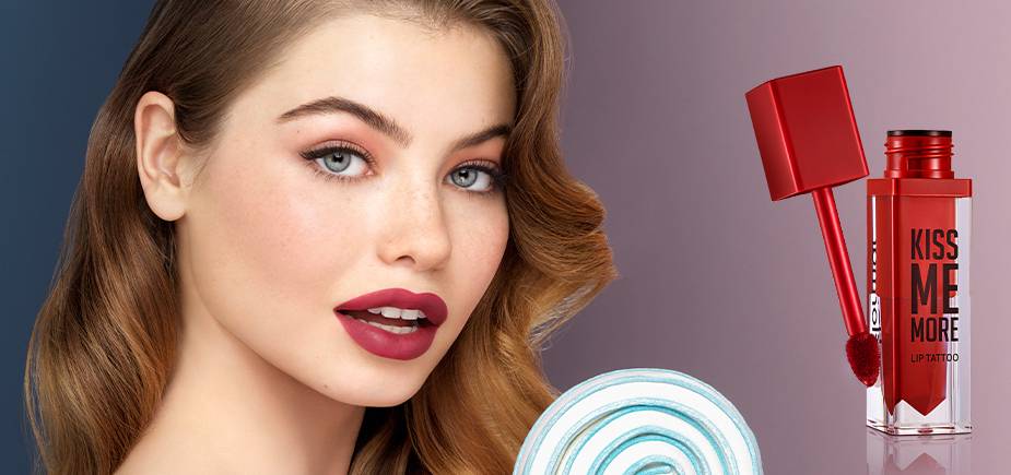زيّني شفتيك الجميلتين بأحمر شفاه الصيف الثابت KISS ME MORE مع مجموعة 