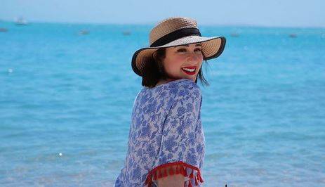 بالصور - أسما شريف منير تستعرض رشاقتها بملابس جريئة بعد خسارة وزنها