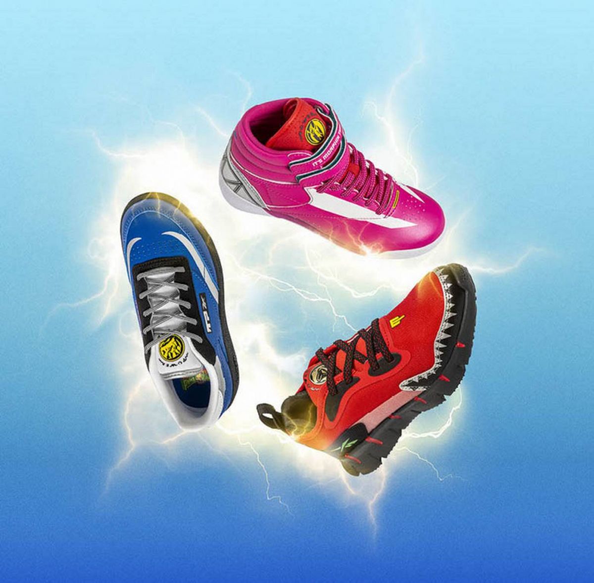 REEBOK تطلق مجموعة أحذية باور رينجرز المستوحاة من حقبة التسعينيات