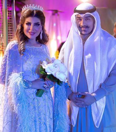 إلهام الفضالة تؤكد زواجها بفستان الزفاف وتكشف التفاصيل بفيديو مع زوجها