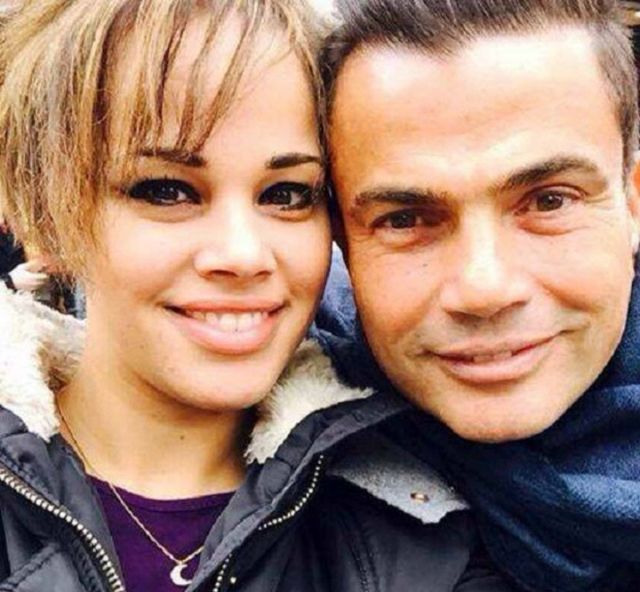 عمرو دياب وابنته نور