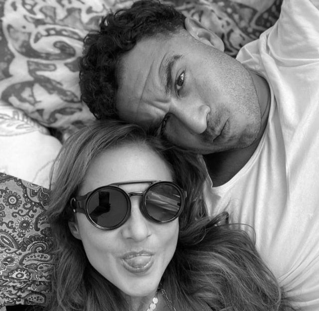 نيللي كريم وخطيبها عاشور