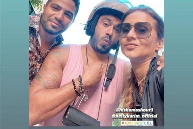 هكذا احتفلت نيللي كريم بعيد ميلاد زوجها في نيويورك