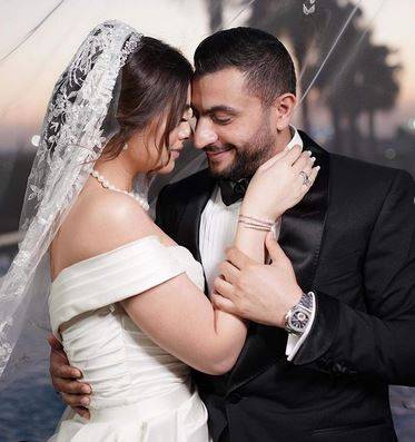 الصور الأولى لهاجر أحمد من شهر العسل