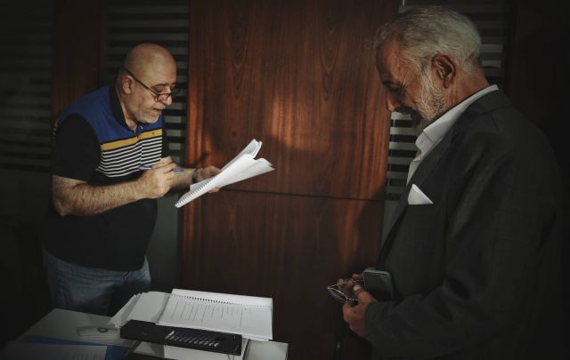 أيمن زيدان والمخرج أحمد ابراهيم أحمد