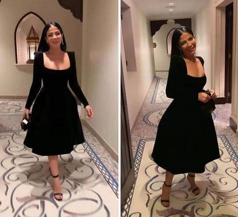 تألقي بإطلالة منى زكي الأنيقة.. هذا سعرها