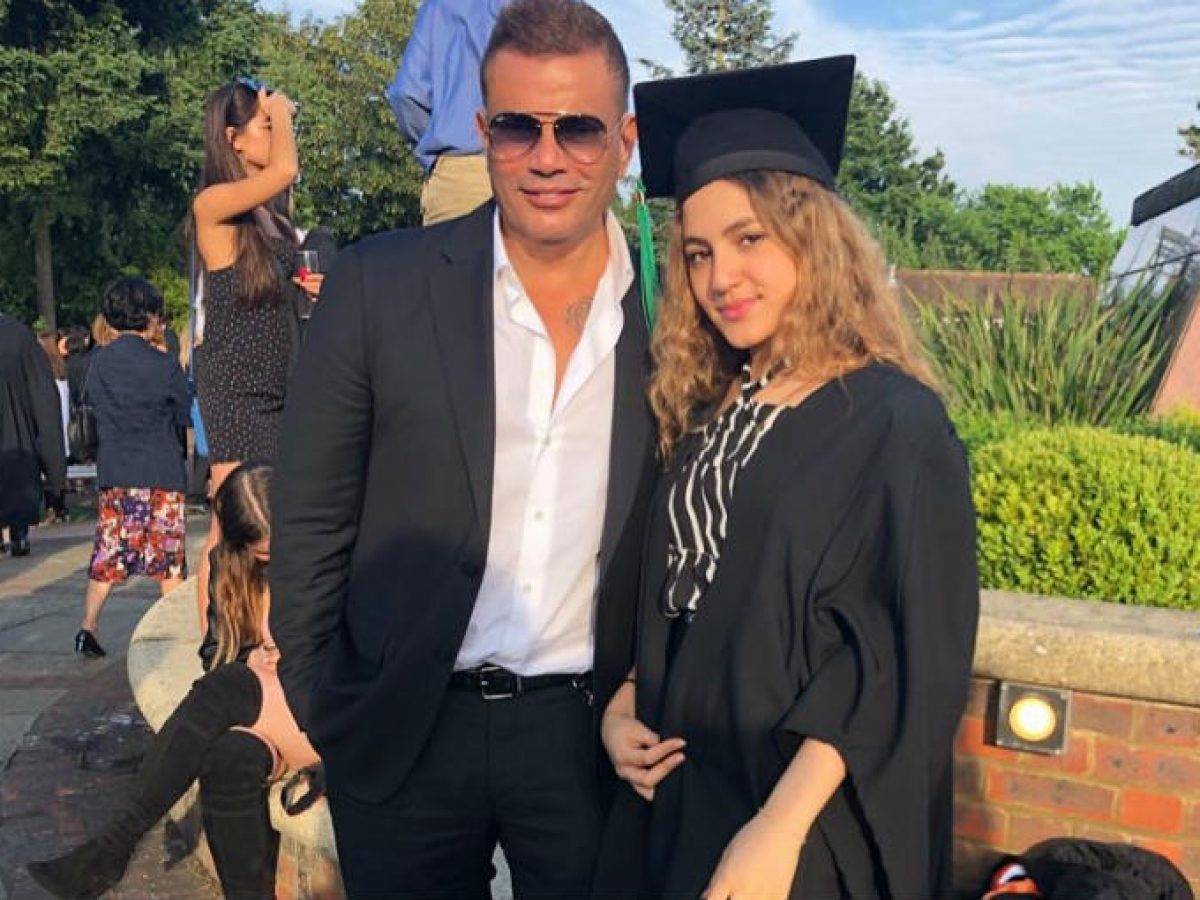 كنزي عمرو دياب تحتفل بيوم ميلاده الـ60 بصور خاصة