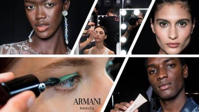 إطلالات العارضات الجمالية في GIORGIO ARMANI