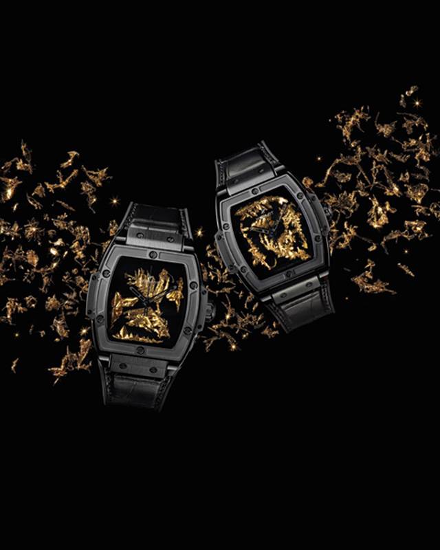 HUBLOT SPIRIT OF BIG BANG GOLD CRYSTAL
الذهب المتبلور في ساعة فاخرة من 