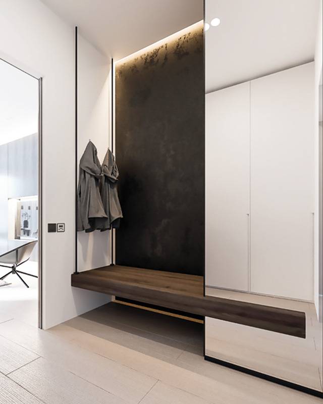 مدخل المنزل أنيق وعملي