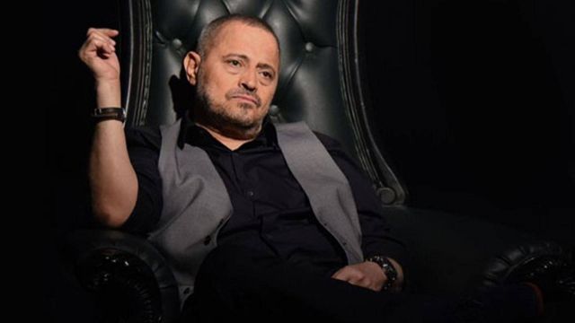 عابد فهد ووليد توفيق يحتفلان بعيد ميلاد جورج وسوف على المسرح