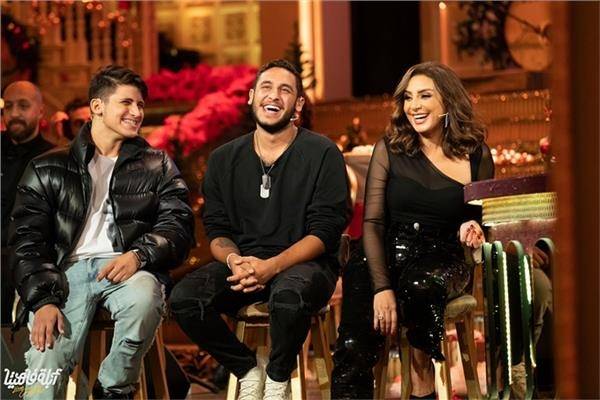 أنغام ونجلاها مع أبلة فاهيتا