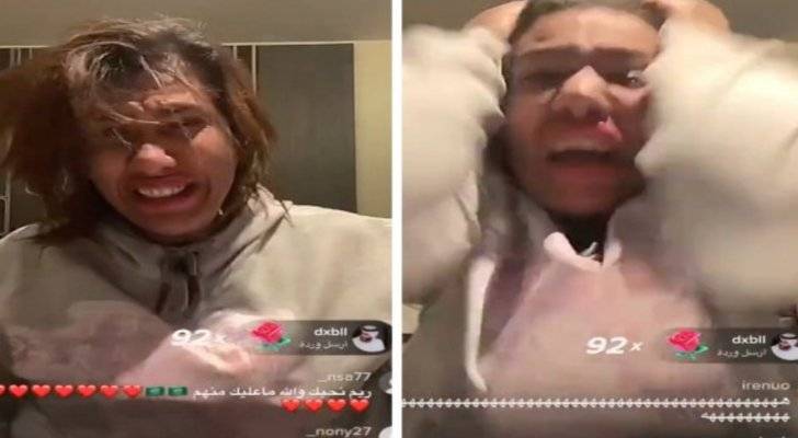 بالفيديو - مشهورة على التيك توك تنهار وتضرب نفسها خلال بث مباشر وتُحدث ضجة