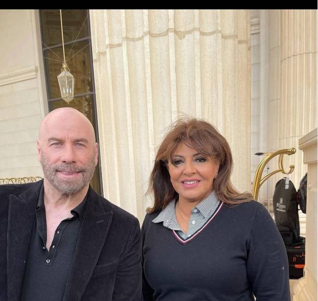 هالة صدقي تعلّق بطريقتها على صورتها مع جون ترافولتا