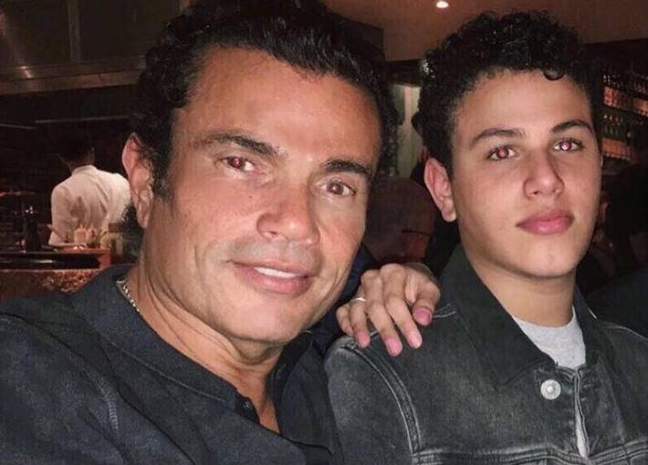 نجل عمرو دياب يثير الجدل بصورة في ورشة ميكانيك