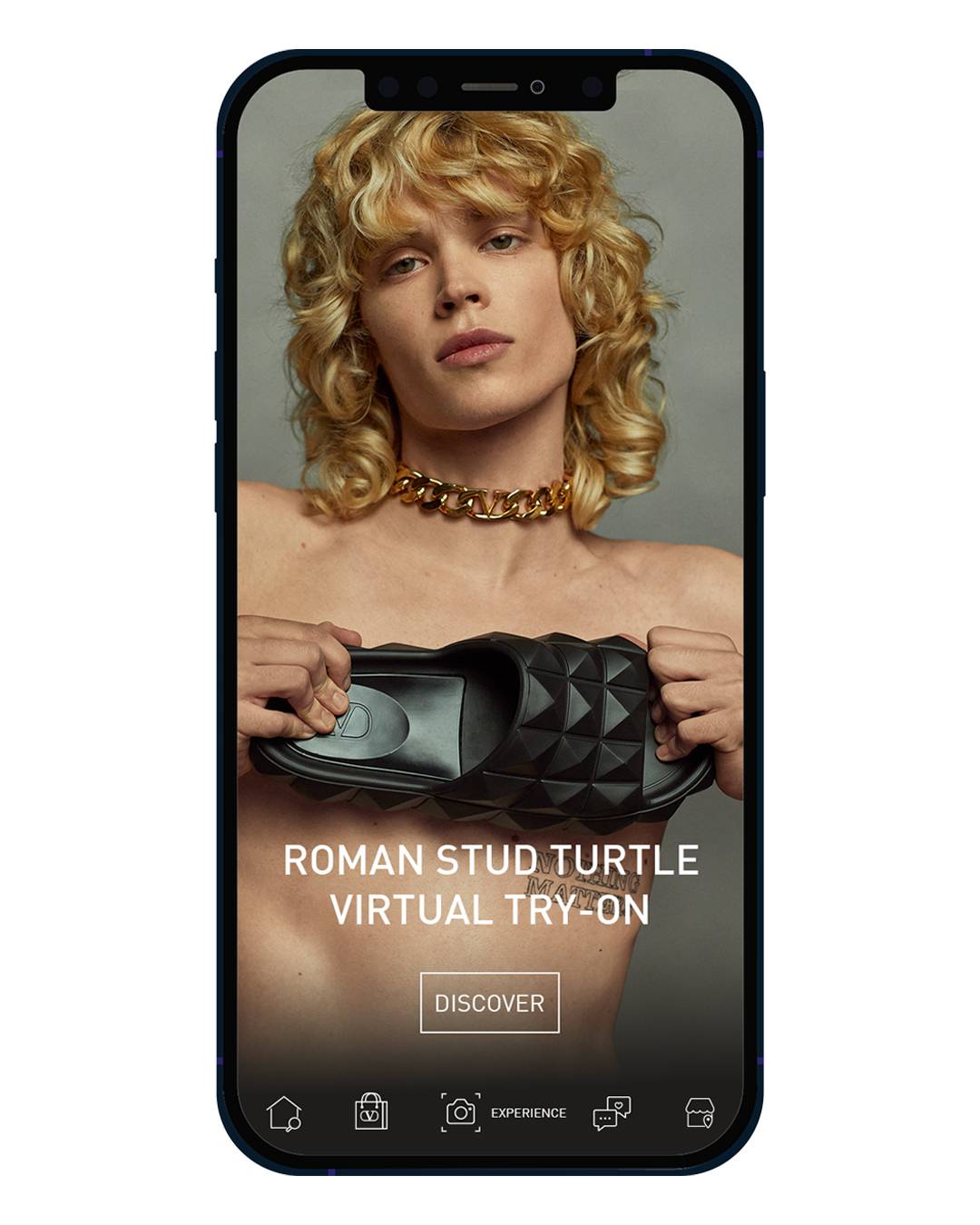 الصندل المفتوح Roman Stud Turtle من Valentino Garavani