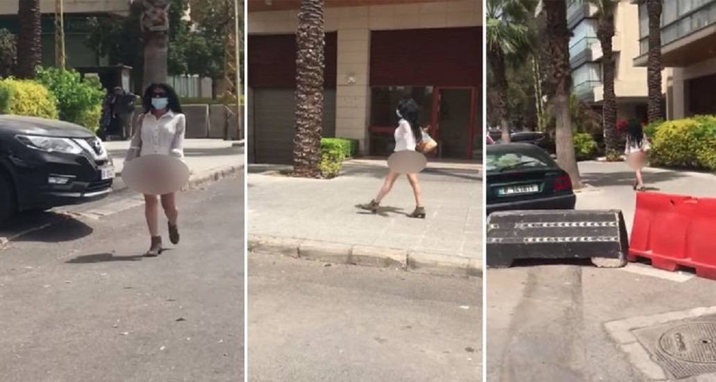 رانيا تبرر سيرها نصف عارية في شوارع بيروت