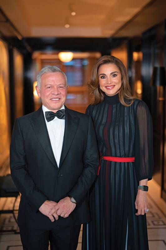 جائزة السلام للملك عبدالله الثاني والملكة رانيا