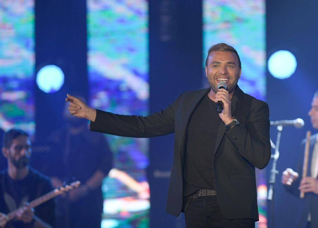 ثنائي مصر تامر عاشور ورامي صبري على مسرح 