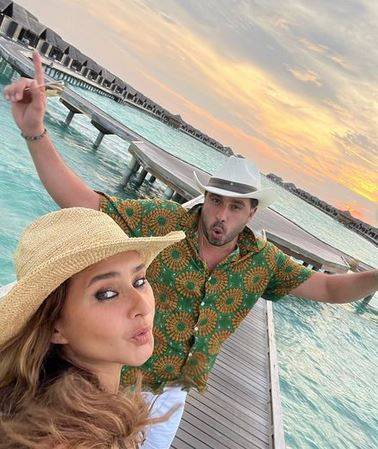 نيللي كريم تحتفل بميلاد زوجها بطريقة مميزة