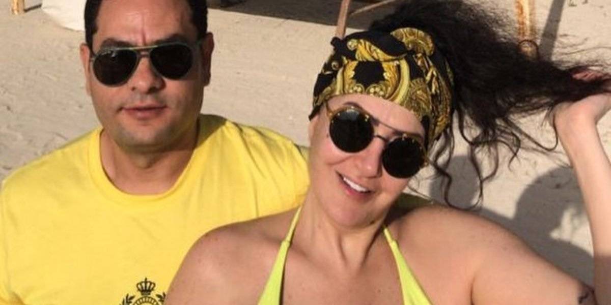 بالفيديو - رقصة غادة عبد الرازق وزوجها الرومنسية حديث الجمهور