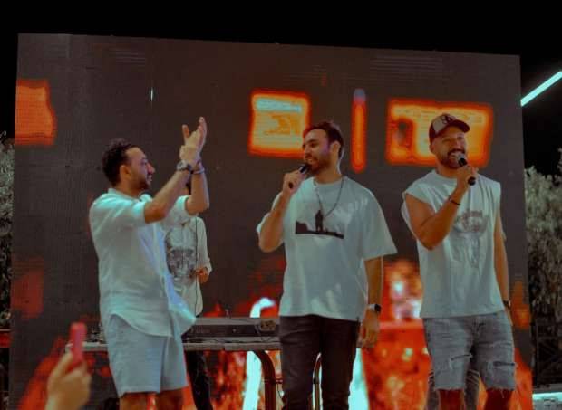 فريق واما يشارك أحمد فهمي افتتاح مطعمه