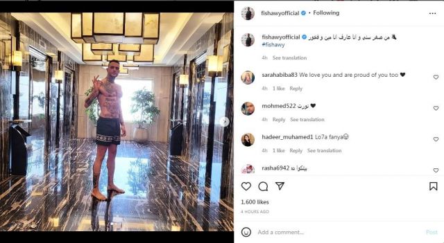 منشور أحمد الفيشاوي