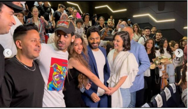 بسمة بوسيل تهنئ زوجها تامر حسني وهنا الزاهد