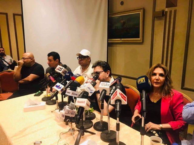 هاني شاكر ومجلس نقابة الموسيقيين في المؤتمر الصحافي