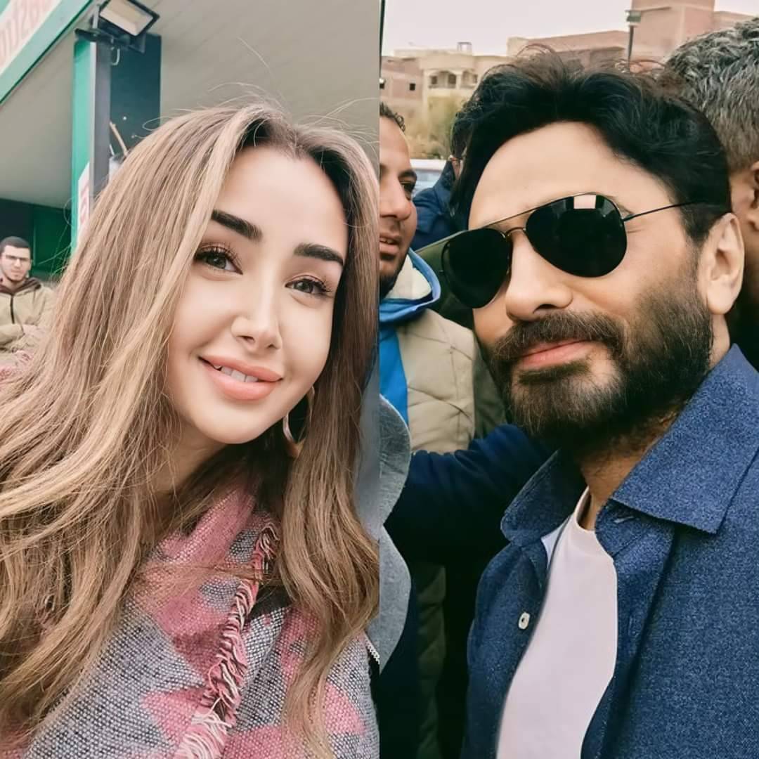 فيديو طريف لتامر حسني وهنا الزاهد من كواليس فيلم 