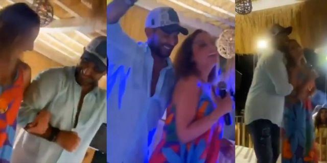 أحمد سعد يرقص مع أنغام