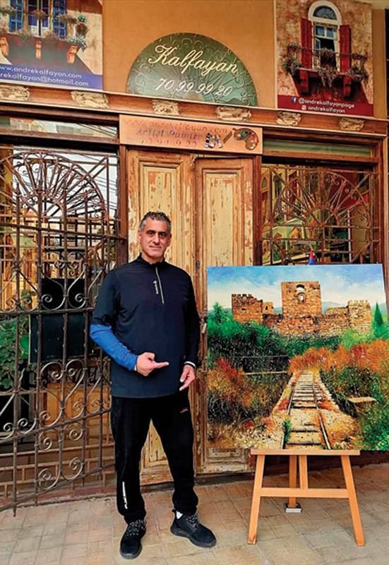 الرسّام أندريه كلفيان: لوحاتي تحاكي حنين المغترب الى وطنه الأمّ!