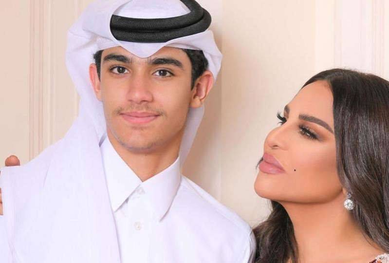 بالفيديو - أحلام ترّد على تهنئة بخطوبة ابنها فاهد