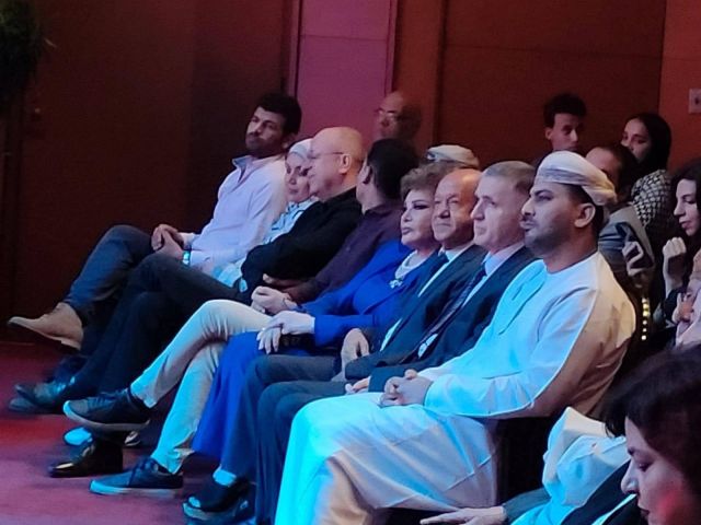 لطفي لبيب وصفية العمري في المهرجان