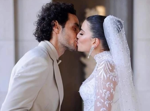 بالصور والفيديو - زفاف سينتيا صموئيل وآدم بكري