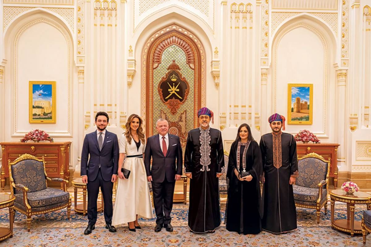 السيدة الجليلة حرم سلطان عُمان
تلتقي الملكة رانيا العبدالله