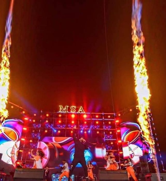 من حفل تامر حسني