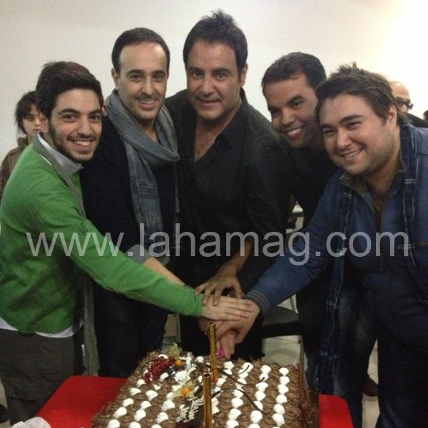 فريق عمل the voice يحتفل بعيد ميلاد عاصي الحلاني