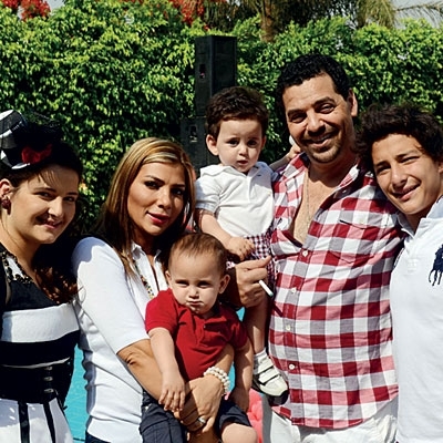 أصالة تحتفل بعيد ميلاد توأميها