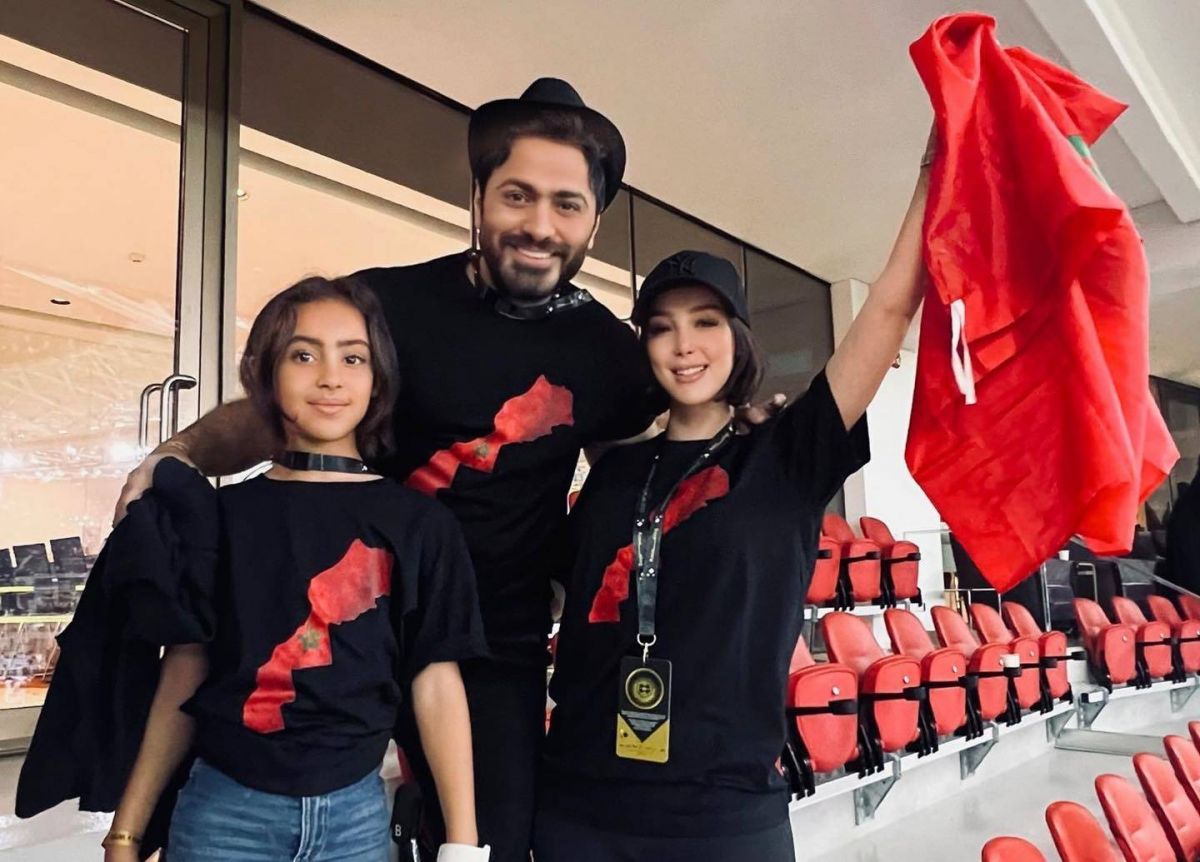 بالفيديو - بسمة بوسيل وابنتها تشعلان حفل تامر حسني بالرقص