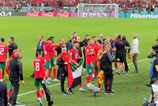 نجوم الفن يحتفلون بصعود منتخب المغرب لنصف نهائي كأس العالم