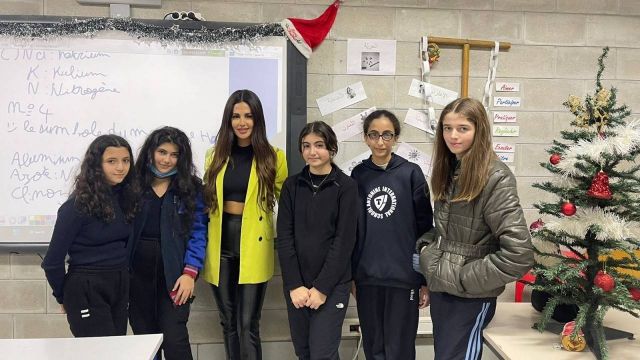 Laha X Cynthia Rahme  لقاء بين سينتيا رحمة وطلاب مدرسة الأنطونية الدولية في عجلتون