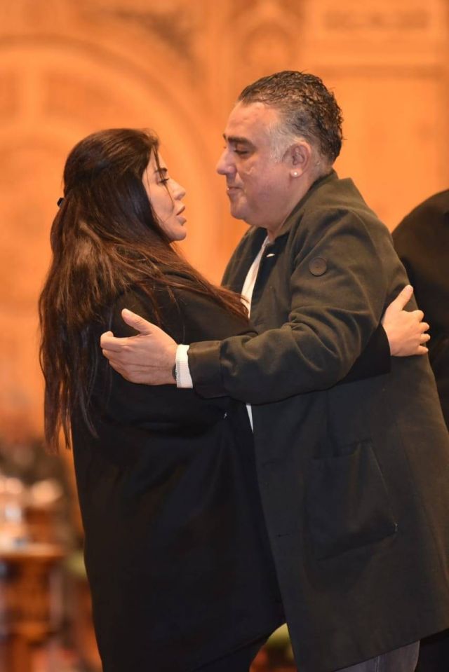 تامر حبيب يقدم واجب العزاء لجومانا مراد