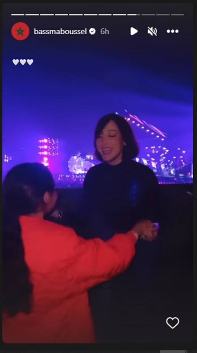 رقص بسمة بوسيل مع ابنتها في حفل زوجها تامر حسني