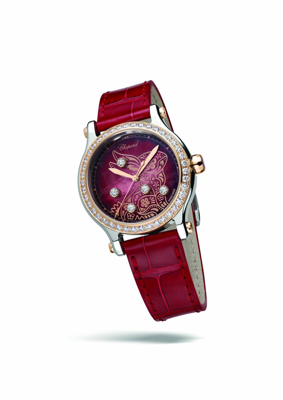 ‏Happy Sport CHOPARD Year of the Rabbit ساعة أيقونية تحتفي بـ «عام الأرنب» بأسلوب مفعم بالبهجة 