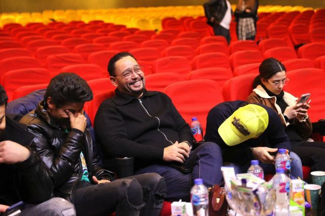 أحمد رزق وحمدي الميرغني وحوار ضاحك