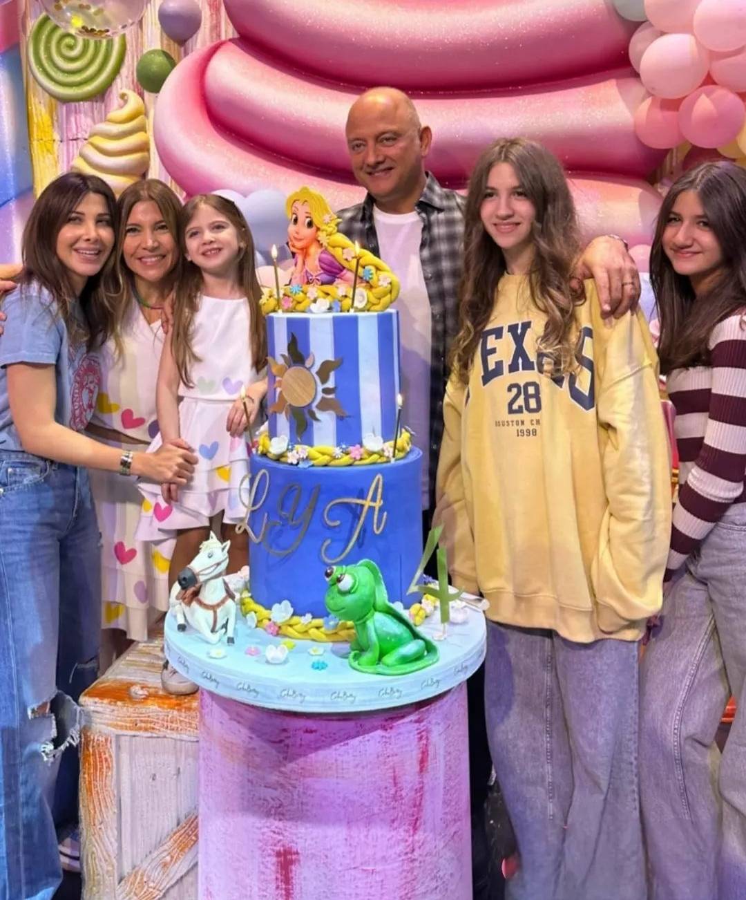 بالفيديو - نانسي عجرم تحتفل بميلاد ابنتها ليا بأجواء طفولية فخمة